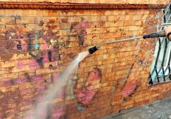 Cost of Brick Graffiti Cleaning in Encinitas